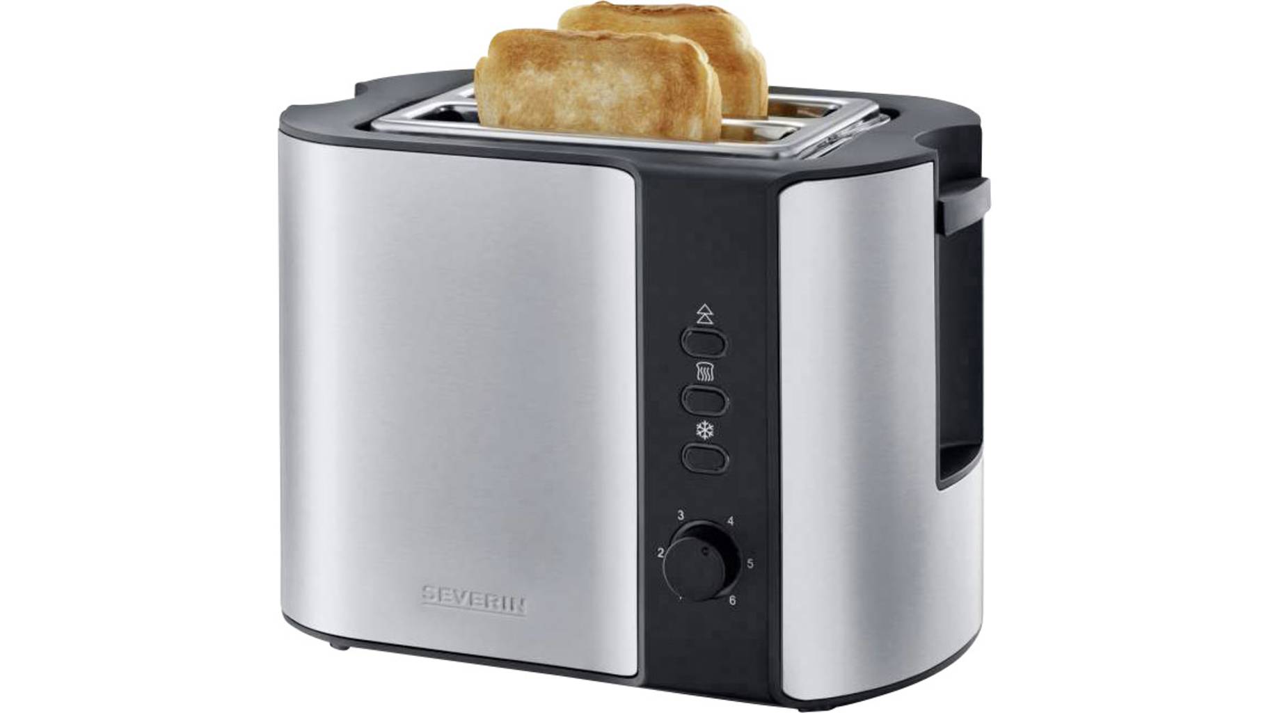 Severin AT 2589 Toaster mit Brötchenaufsatz Edelstahl (gebürstet