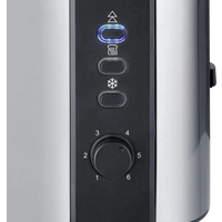 Severin AT 2589 Toaster mit Brötchenaufsatz Edelstahl (gebürstet), Schwarz Severin AT 2589 Toaster mit Brötchenaufsatz Edelstahl (gebürstet), Schwarz