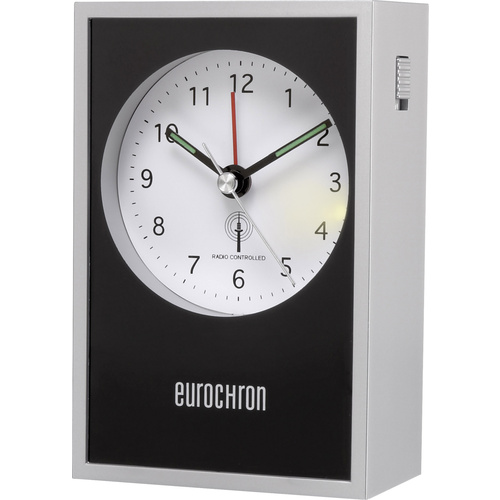 Eurochron EFW 7000 radiopiloté(e) Réveil argent, noir