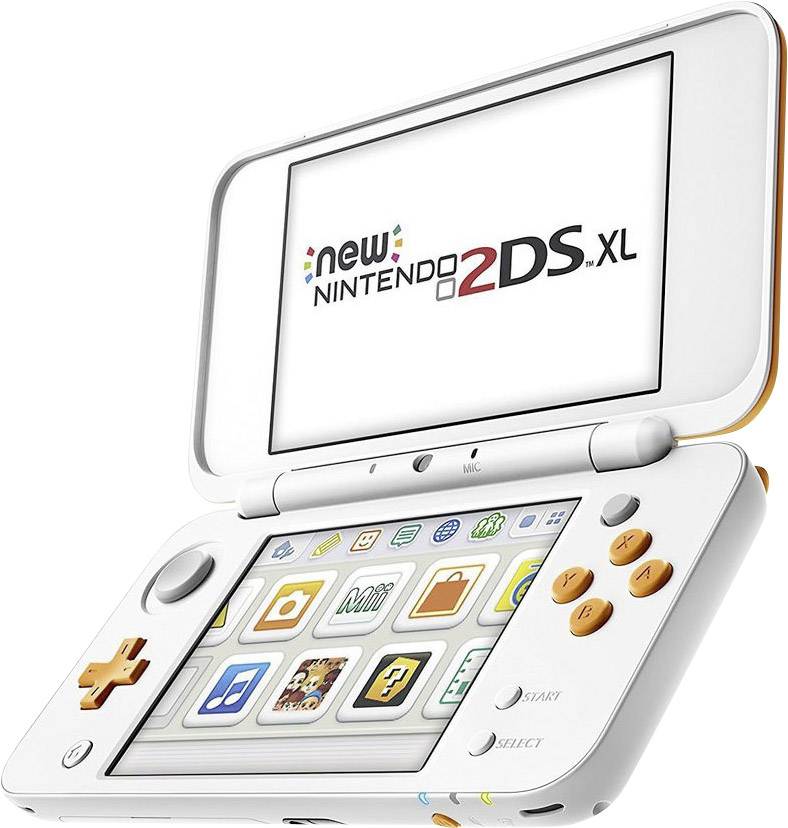 New 2DS XL Konsole Weiß, Orange