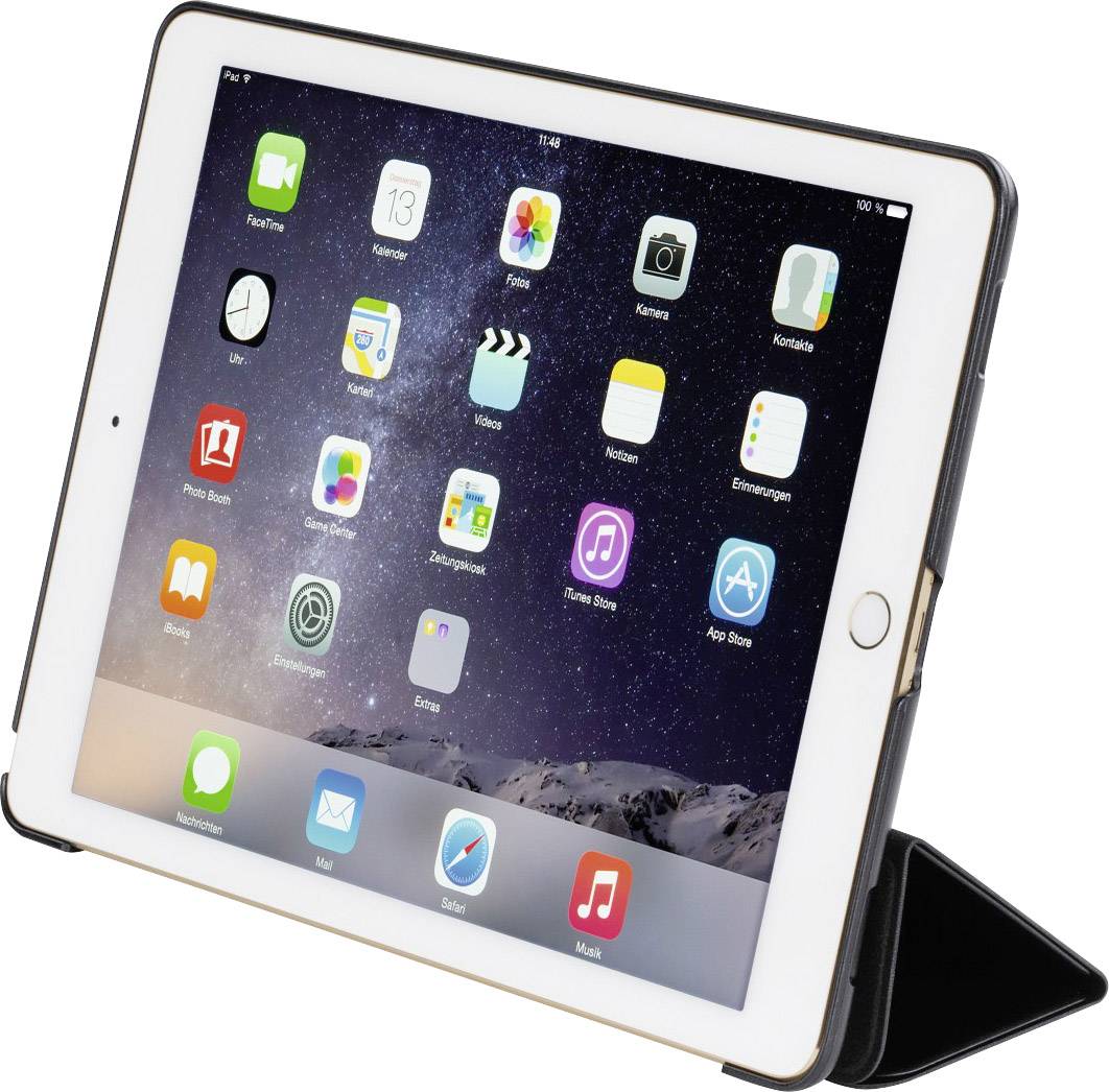 Hama Fold BookCase iPad 9.7 (März 2017), iPad 9.7 (März 2018) Schwarz Tablet Tasche, modellspezifisch