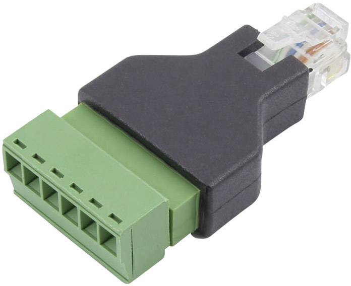 TRU COMPONENTS FL-30 RJ 12 Terminal Adapter FL-30 Stecker, gerade Polzahl Sensoren 6P6C 1St.