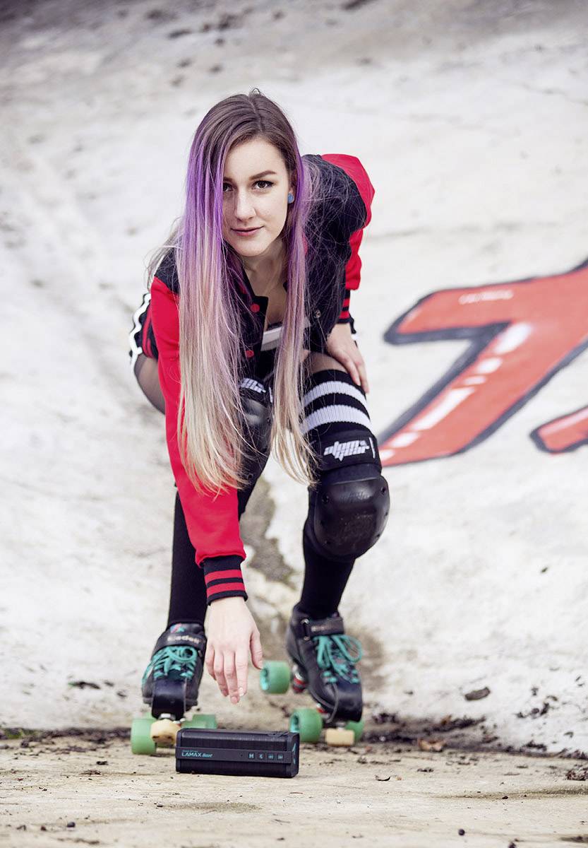 Lamax Street ST-1 Bluetooth® Lautsprecher FM Radio, Freisprechfunktion, SD, USB Schwarz, Türkis