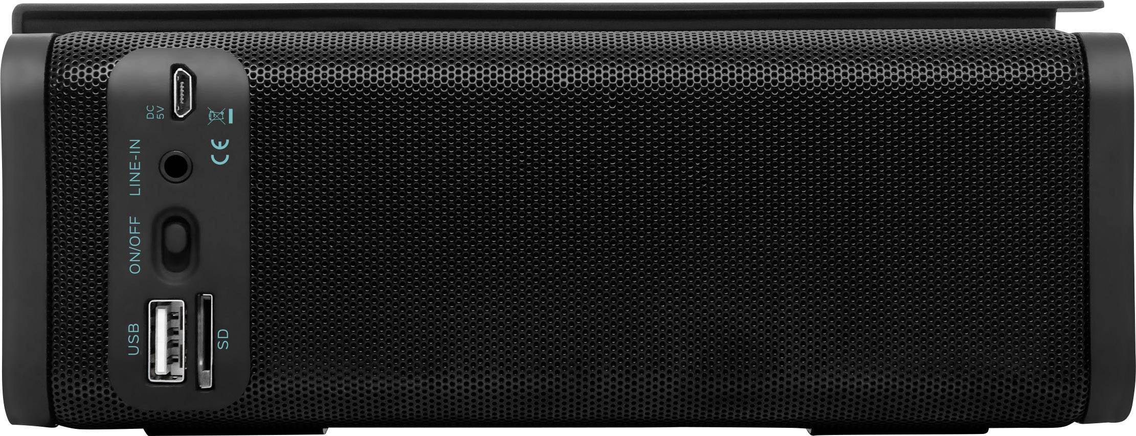 Lamax Street ST-1 Bluetooth® Lautsprecher FM Radio, Freisprechfunktion, SD, USB Schwarz, Türkis