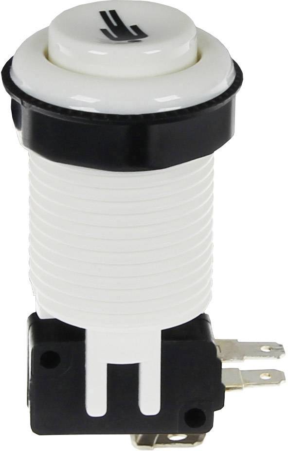 Joy-it Arcade Button mit Mikroschalte Eingabegerät Schwarz, Weiß Passend für (Einplatinen-Computer) Arduino, Banana Pi