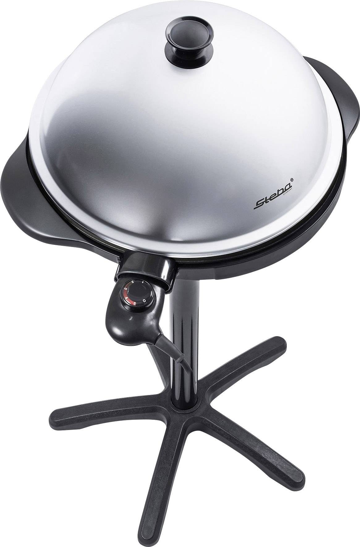 Steba VG 250 Elektro Grill Grill-Fläche (Durchmesser)=400mm Schwarz, Silber