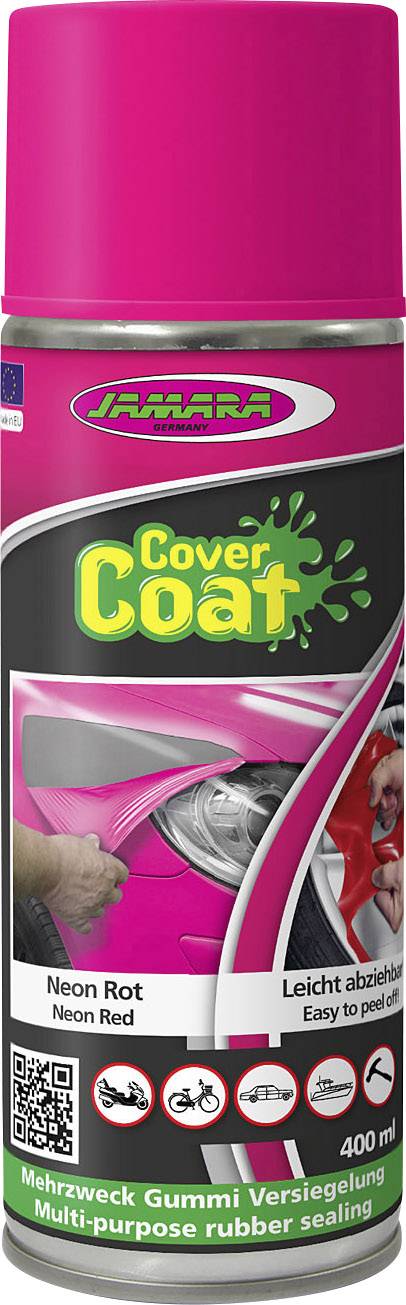 Jamara Cover Coat Flüssiggummi-Spray Herstellerfarbe Neonrot 231616 400 ml