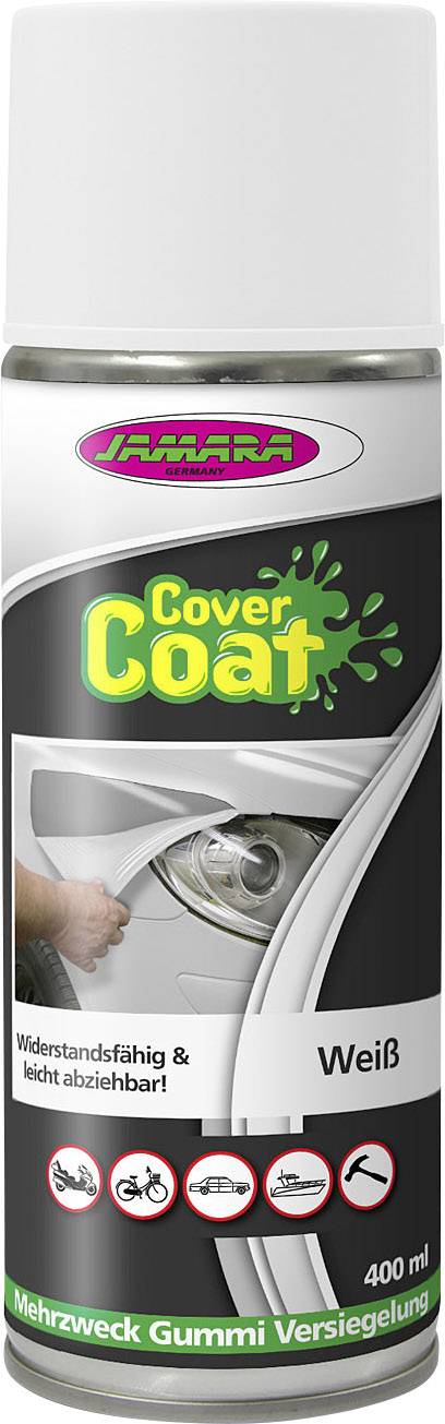 Jamara Cover Coat Flüssiggummi-Spray Herstellerfarbe Weiß 231607 400 ml