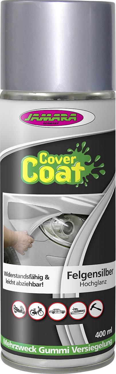 Jamara Cover Coat Flüssiggummi-Spray Herstellerfarbe Silber 231608 400 ml