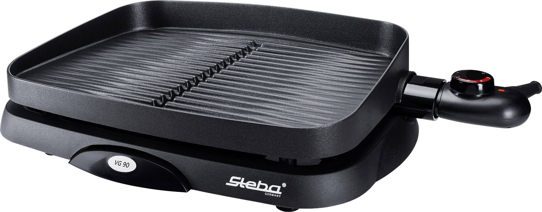 Steba VG 90 Tisch Elektro-Grill mit manueller Temperatureinstellung Schwarz
