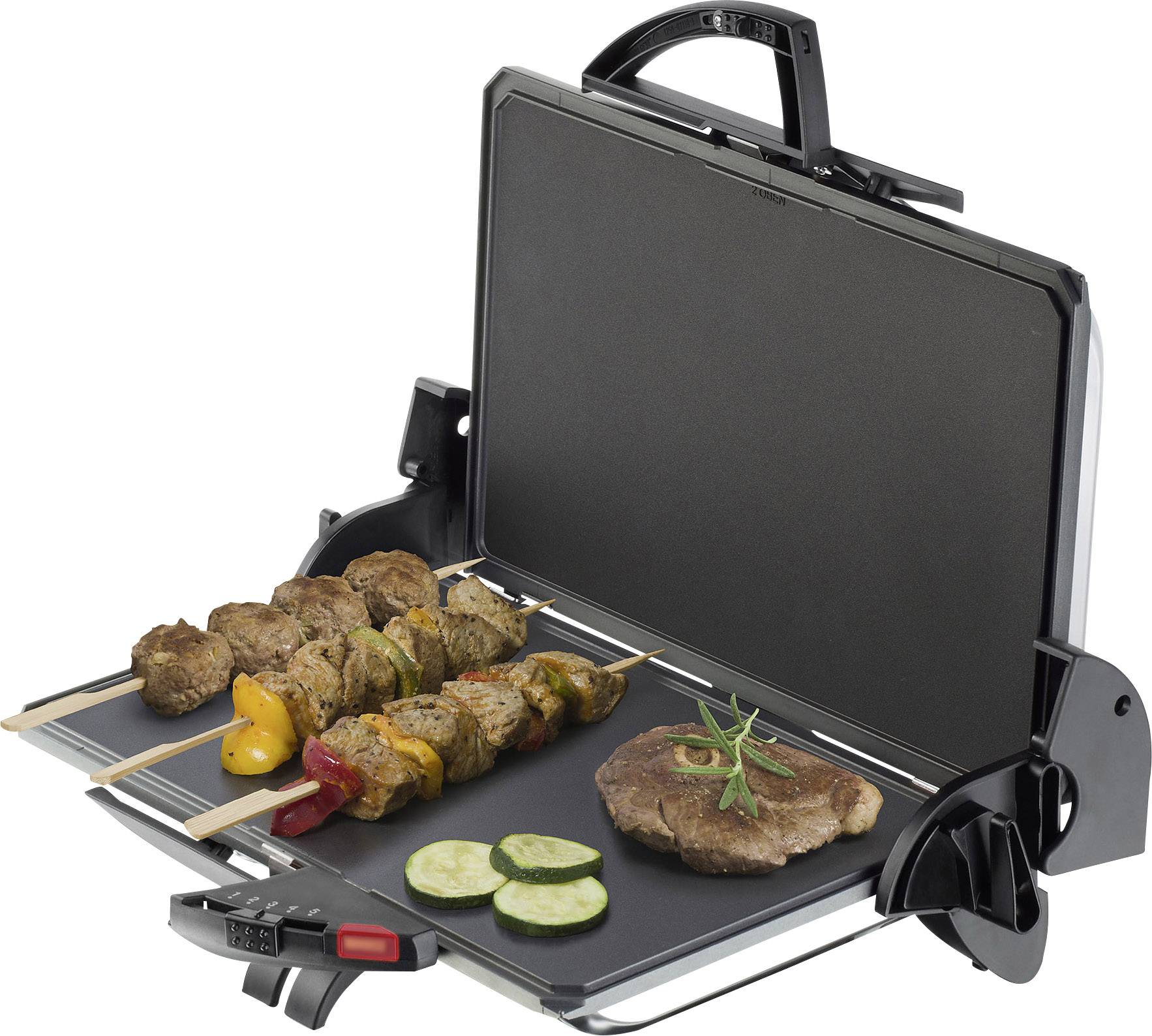 Steba PG 4.4 Elektro Kontaktgrill mit manueller Temperatureinstellung Champagner, Schwarz