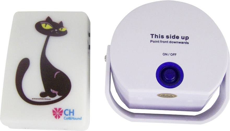 Cat & Hound Cat doorbell Haustier-Türklingel Weiß 1 St.