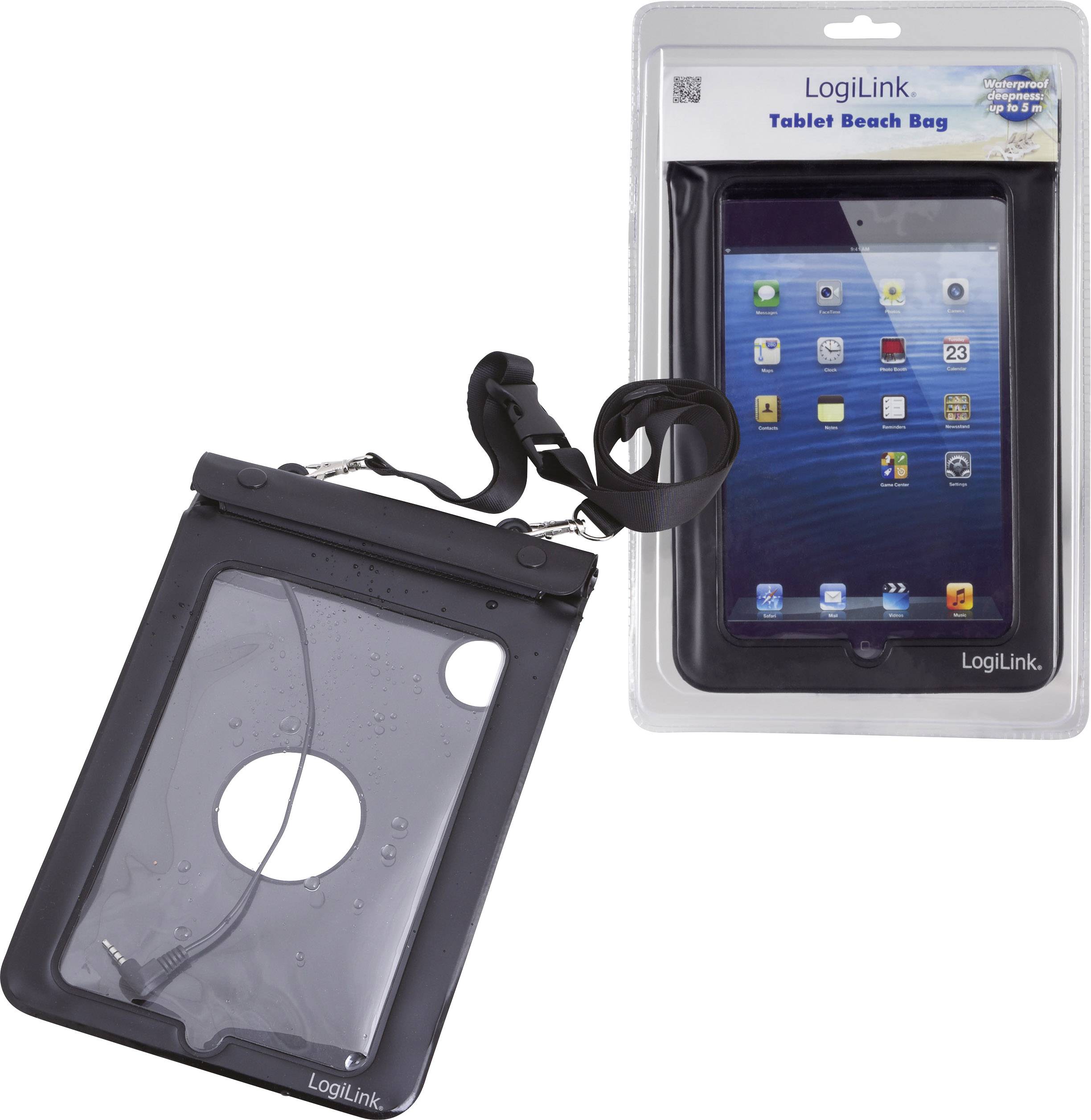 LogiLink Tablet Tasche 17,8 cm (7") Fenstertasche Schwarz