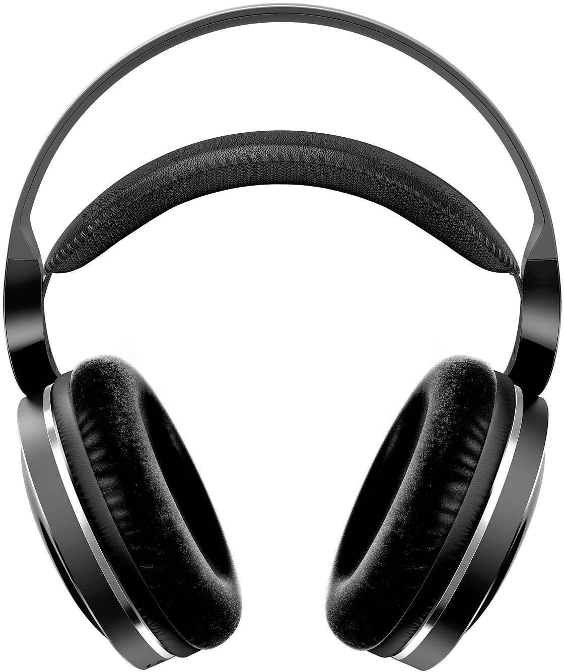 Philips SHD8850 Over Ear Kopfhörer Funk Schwarz High-Resolution Audio Batterieladeanzeige