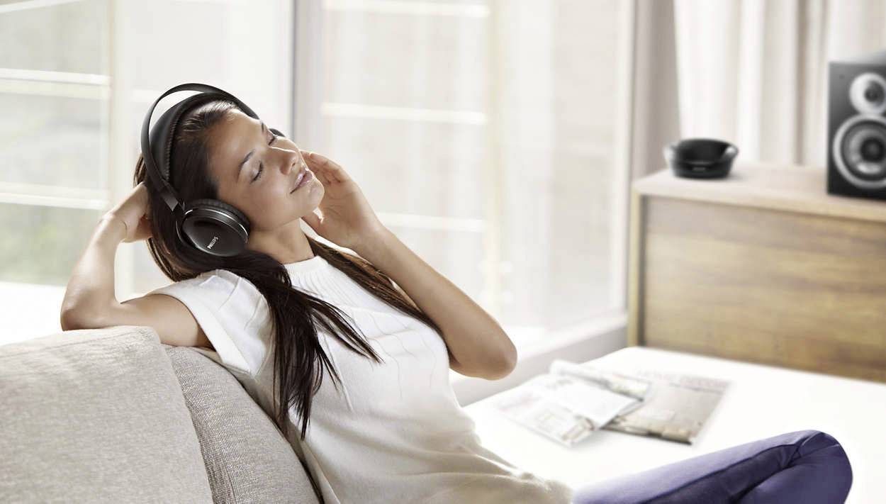 Philips SHD8800 Funk HiFi Over Ear Kopfhörer Over Ear High-Resolution Audio Schwarz