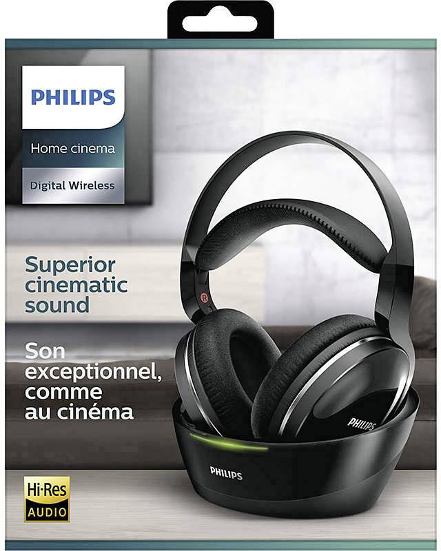Philips SHD8800 Funk HiFi Over Ear Kopfhörer Over Ear High-Resolution Audio Schwarz