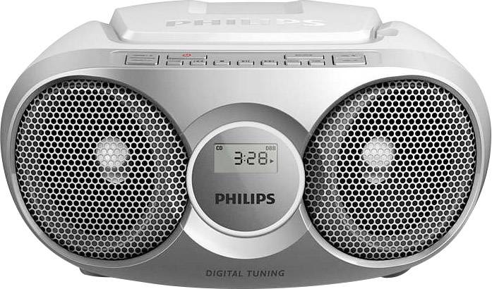 Philips AZ215S CD-Radio UKW CD Silber