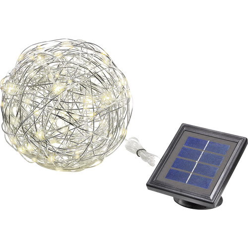 Esotec Solar-Dekoleuchte  Wireball 102115   LED  Warmweiß Aluminium