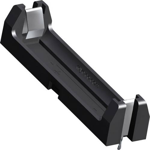 Keystone 1021 Battery Tray AAA THT 53x13x11 mm Black Plastic Holder