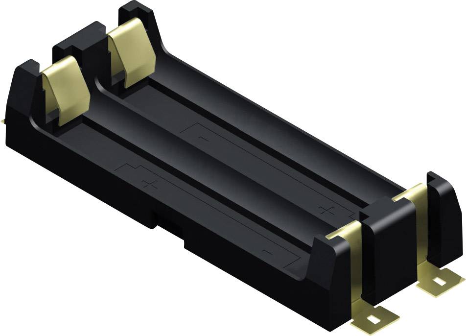 Keystone Electronics 1012 Batteriehalter 2x Mignon (AA) Oberflächenmontage SMD (L x B x H) 69 x 30 x 15mm