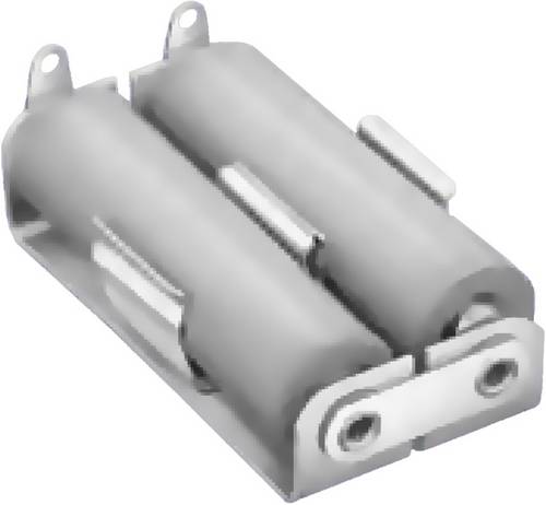 Keystone 146 Battery Tray 2x AA Solder Lug 55x29x15 mm Aluminium