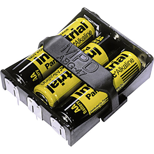 MPD BA3AAPC-UL94V-0 Batteriehalter 3x Mignon (AA) Lötanschluss (L x B x H) 58 x 48 x 16mm