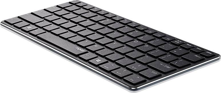 Rapoo E6350 Blade Bluetooth® Tastatur Deutsch, QWERTZ Schwarz