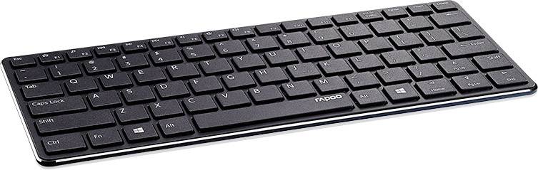 Rapoo E6350 Blade Bluetooth® Tastatur Deutsch, QWERTZ Schwarz