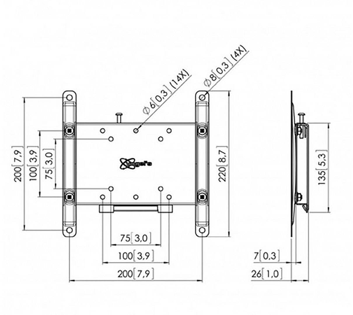 Vogel's PFW 4200 TV-Wandhalterung 48,3 cm (19") - 106,7 cm (42") Starr