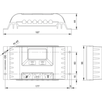 Steca PR 1515 Laderegler PWM 12 V, 24V 15A Steca PR 1515 Laderegler PWM 12 V, 24V 15A