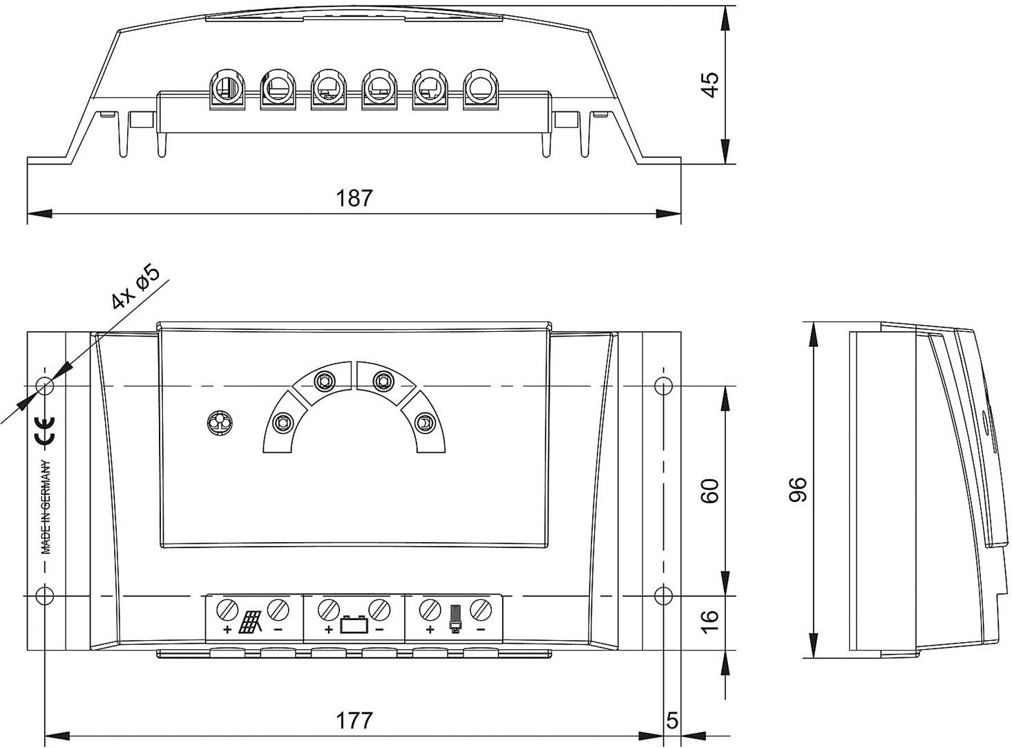 Steca Solarix PRS 1515 Laderegler Serie 12 V, 24V 15A