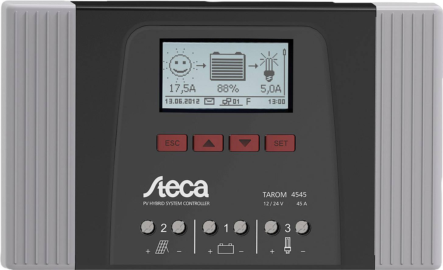 Steca Tarom 4545-48 Laderegler PWM 12 V, 24 V, 48V 20A