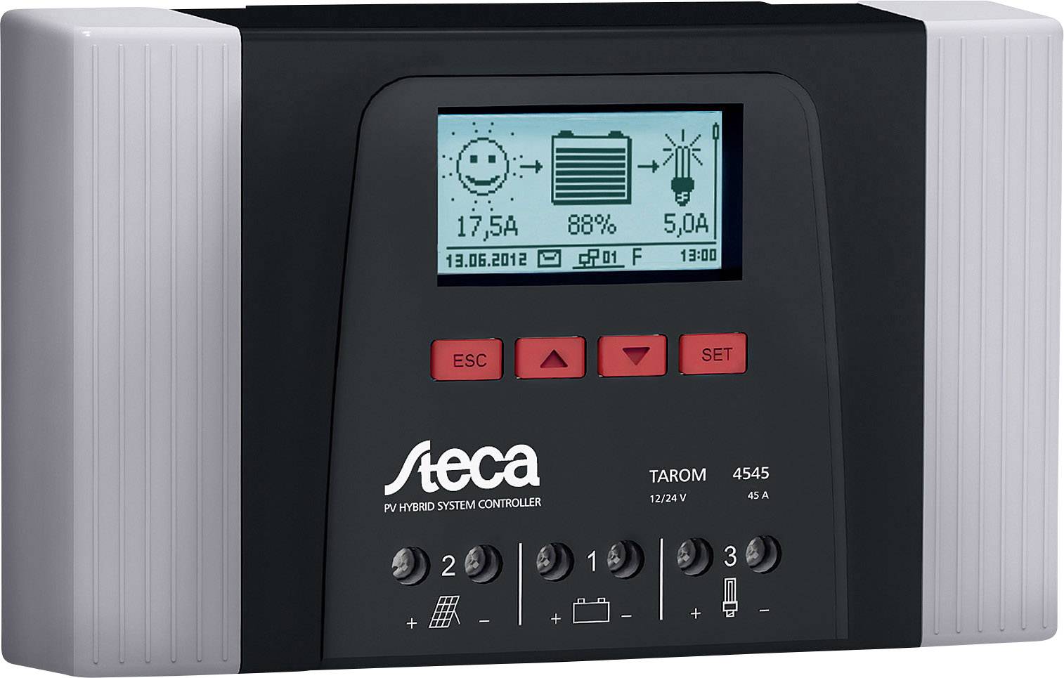 Steca Tarom 4545-48 Laderegler PWM 12 V, 24 V, 48V 20A