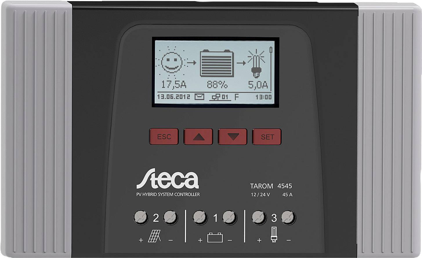 Steca Tarom 4545-12/24 Laderegler PWM 12 V, 24V 45A