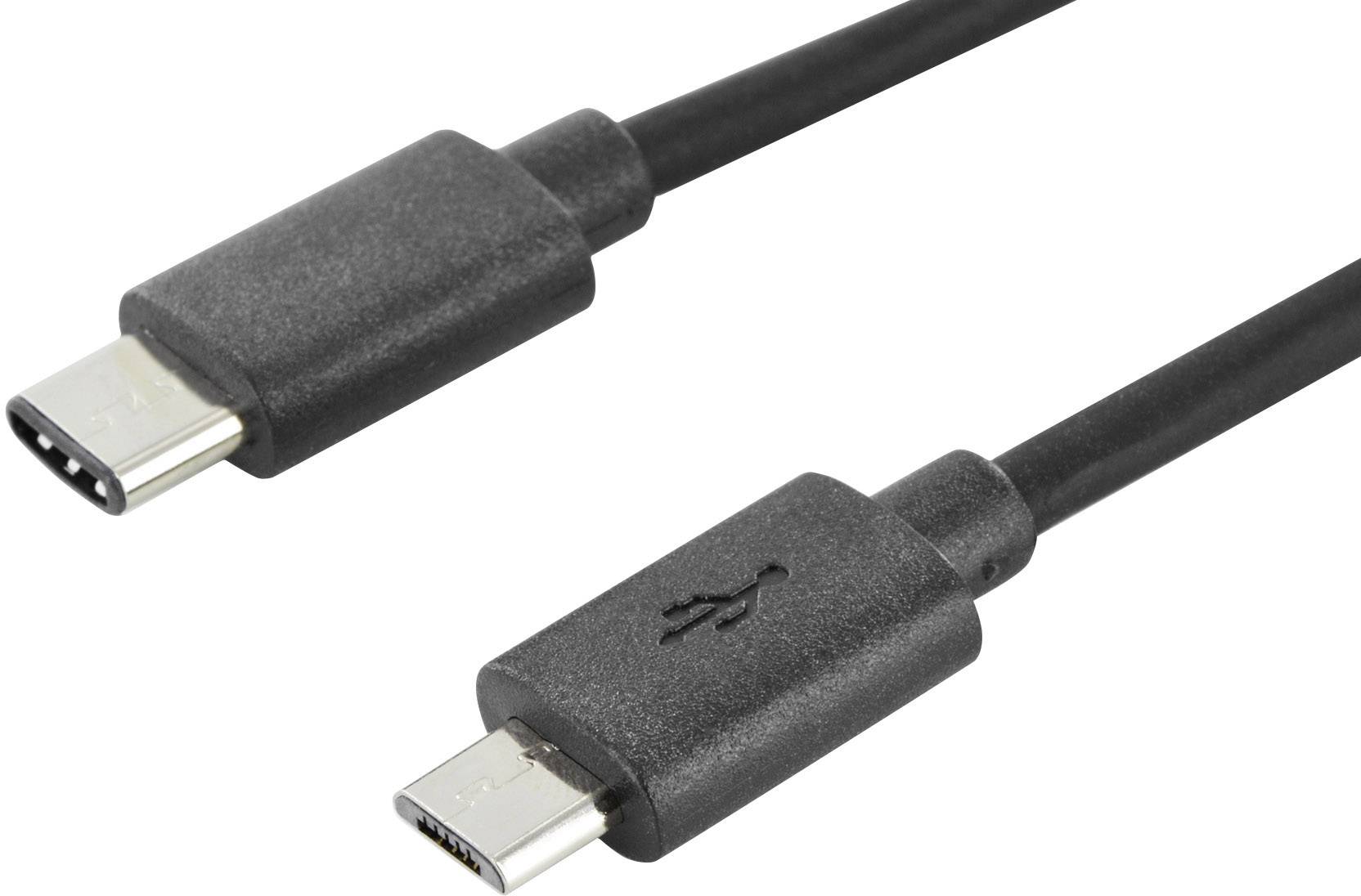 SYSTEM-S USB 2.0 Kabel, 30 Cm, Micro-B Auf A Mit Winkelstecker – Schnelles Laden & Daten