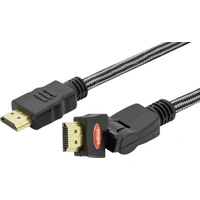 ednet HDMI Anschlusskabel 3.00 m High Speed-HDMI mit Ethernet, HDMI-fähig, Rund, vergoldete Steckkontakte, doppelt geschirmt, Ultra HD (4k) HDMI mit ednet HDMI Anschlusskabel 3.00 m High Speed-HDMI mit Ethernet, HDMI-fähig, Rund, vergoldete Steckkontakte, doppelt geschirmt, Ultra HD (4k) HDMI mit