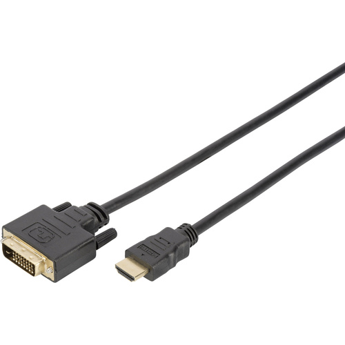 Digitus HDMI / DVI Adapterkabel HDMI-A Stecker, DVI-D 18+1pol. Stecker 2.00 m Schwarz DB-330300-020
