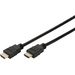 Digitus HDMI Anschlusskabel 2.00 m High Speed-HDMI mit Ethernet, HDMI-fähig, Rund, vergoldete Steck