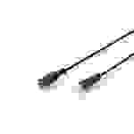 Câble de raccordement Digitus DB-510200-015-S Jack audio [1x Jack mâle 3.5 mm - 1x Jack femelle 3.5 mm] 1.50 m noir blindage