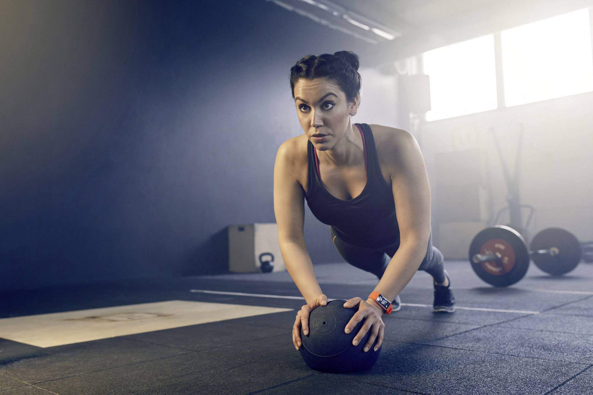 Polar A370 Silikonarmband Ersatzarmband Größe=L Orange