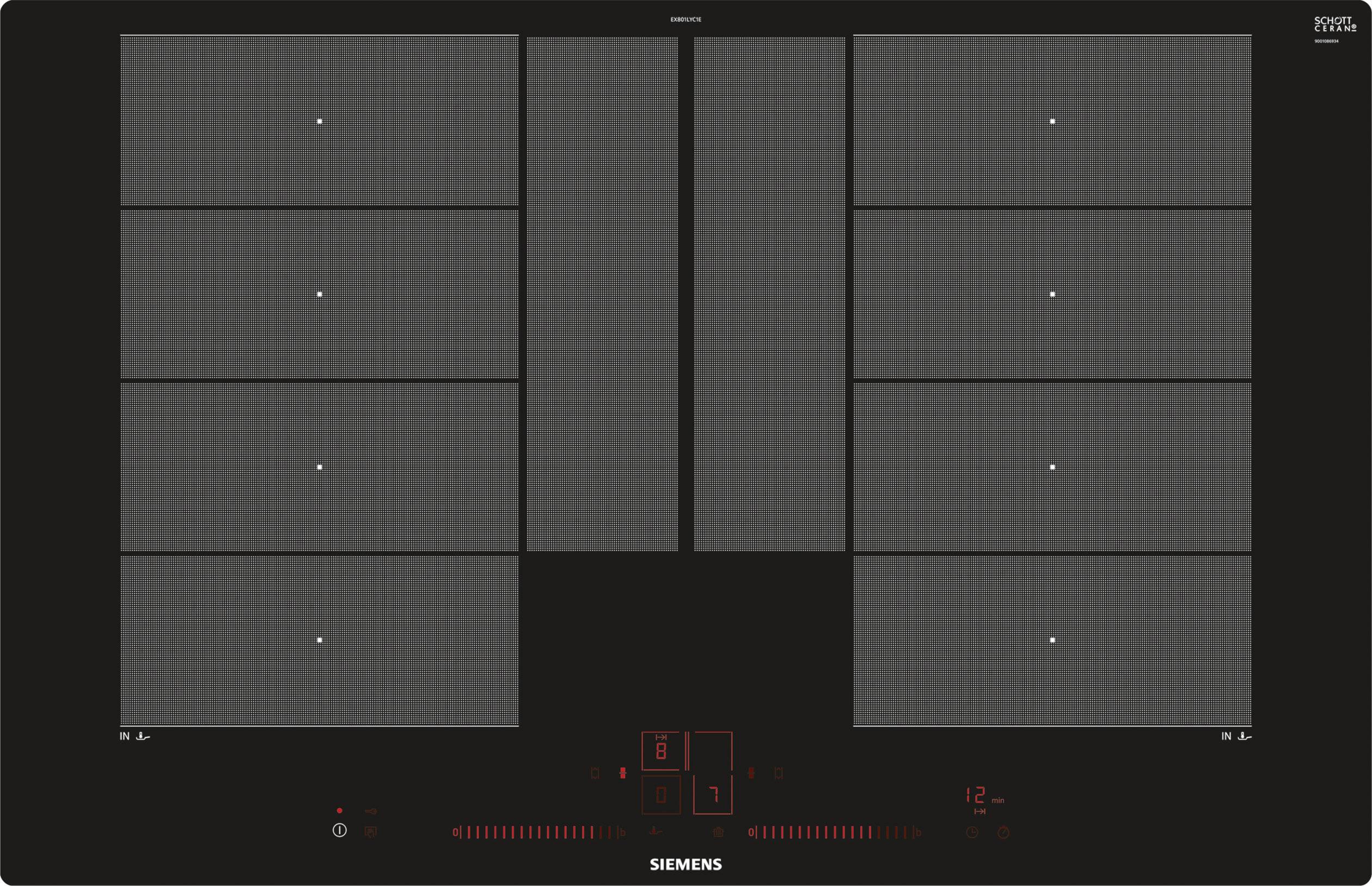 Siemens EX801LYC1E Induktions-Kochfeld 792 mm Autark