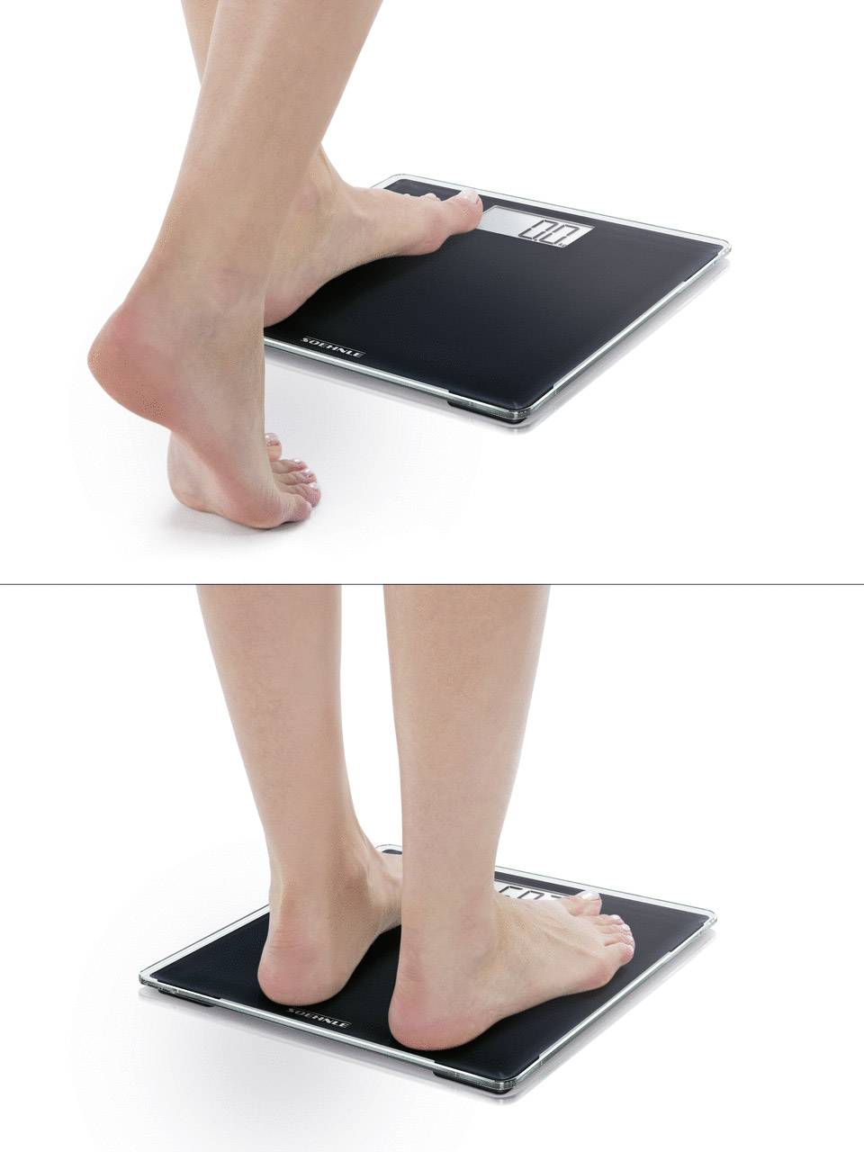 Soehnle Compact 100 Digitale Personenwaage Wägebereich (max.)=180 kg Schwarz