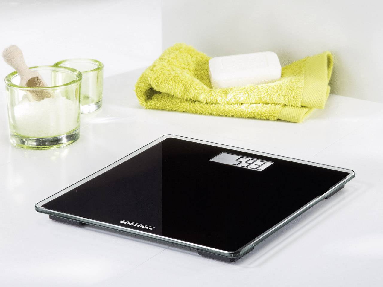 Soehnle Compact 100 Digitale Personenwaage 63850 Wägebereich (max.)=180 kg Schwarz