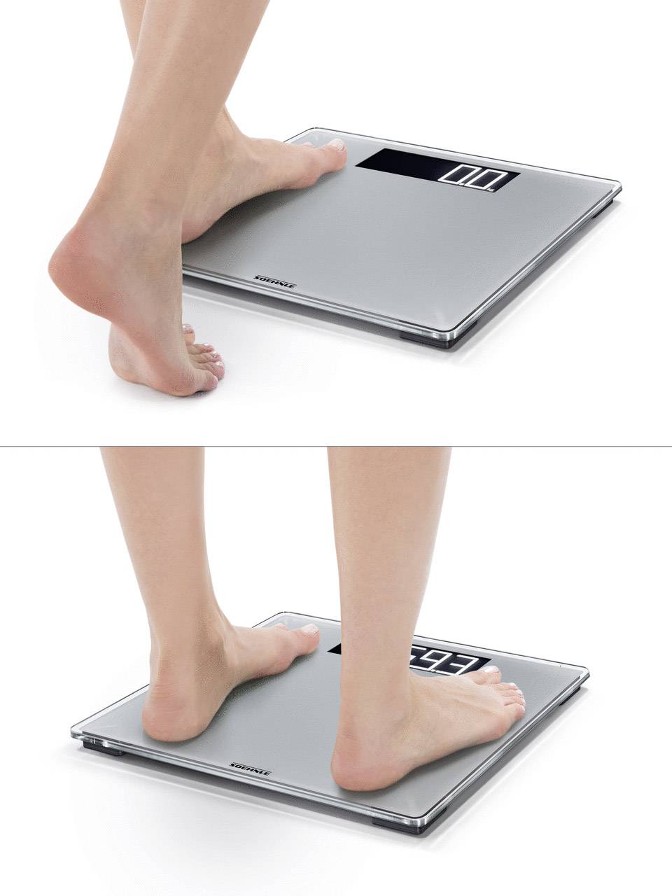 Soehnle Comfort 600 Personenwaage 63864 digital Wägebereich (max.)=200 kg Grau