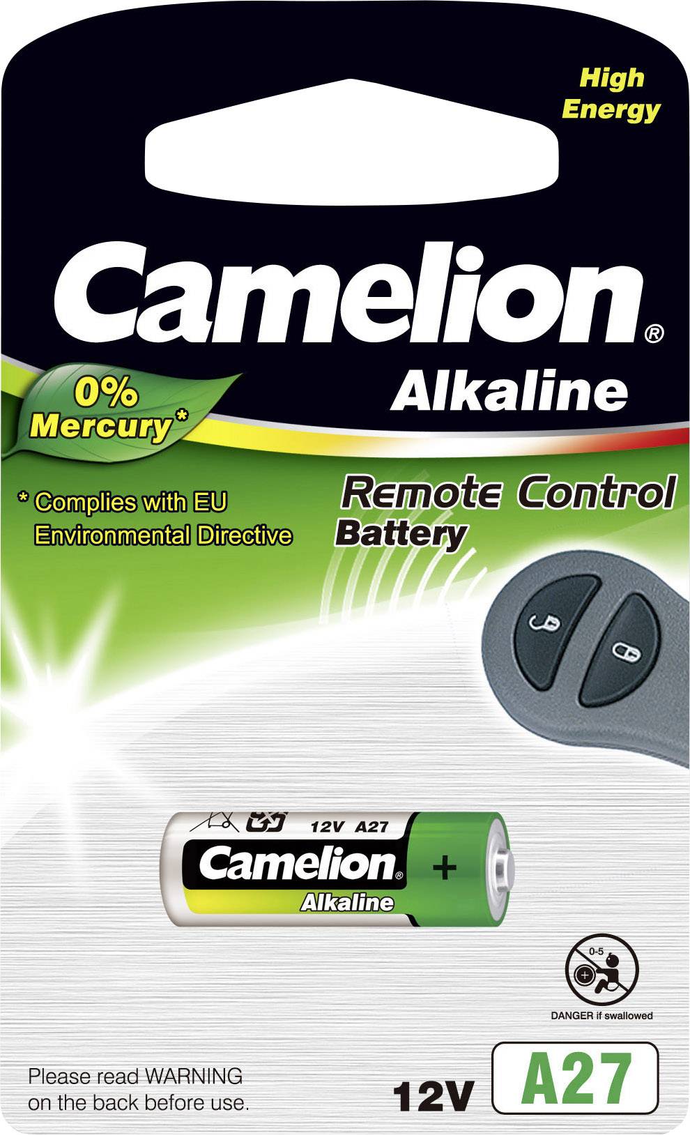 Camelion LR27 Spezial-Batterie 27 A Alkali-Mangan 12 V 26 mAh 1 St.