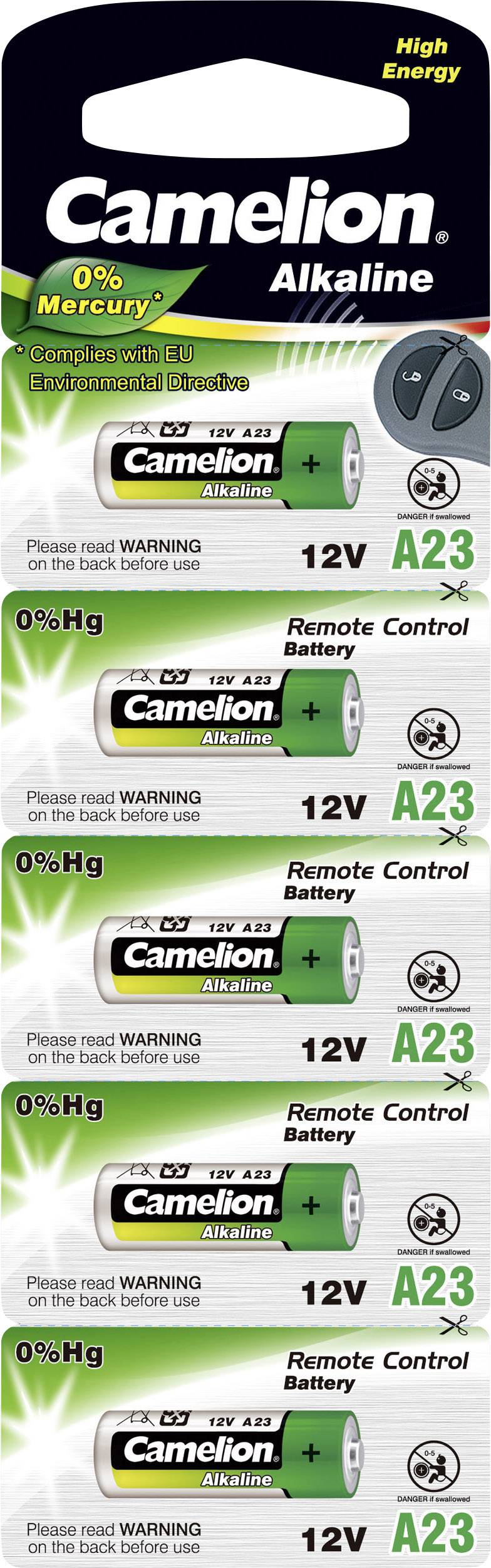 Camelion LR23 Spezial-Batterie 23 A Alkali-Mangan 12 V 55 mAh 5 St.