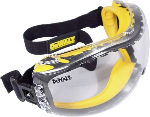 Dewalt DPG82-11D EU Schutzbrille mit Antibeschlag-Schutz Schwarz, Gelb DIN EN 166