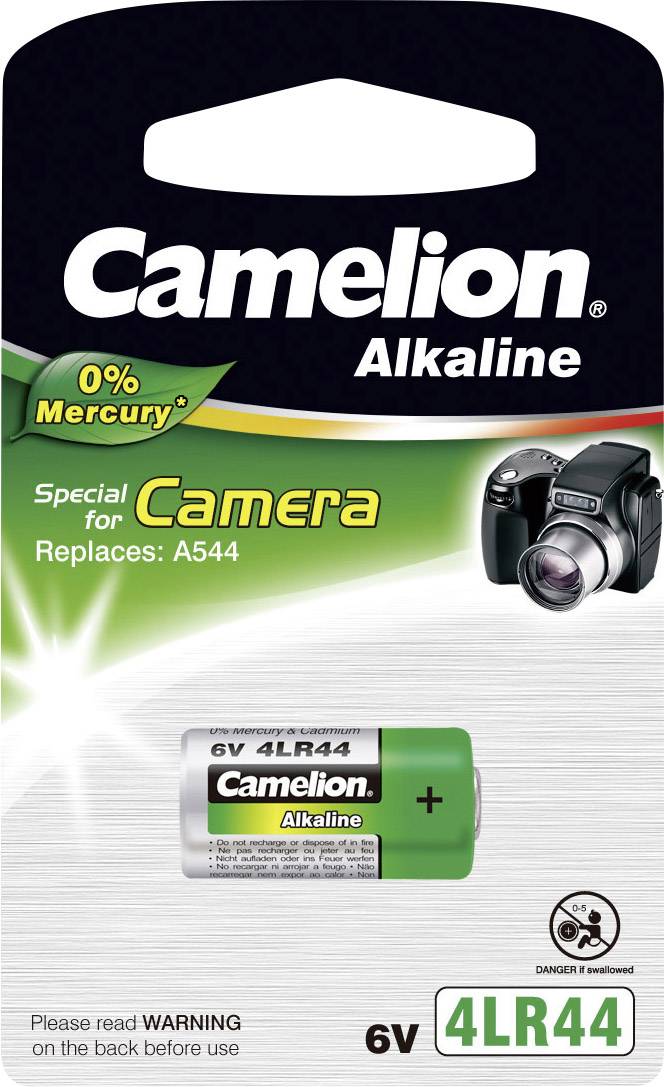 Camelion 4LR44 Spezial-Batterie 476A Alkali-Mangan 6 V 150 mAh 1 St.