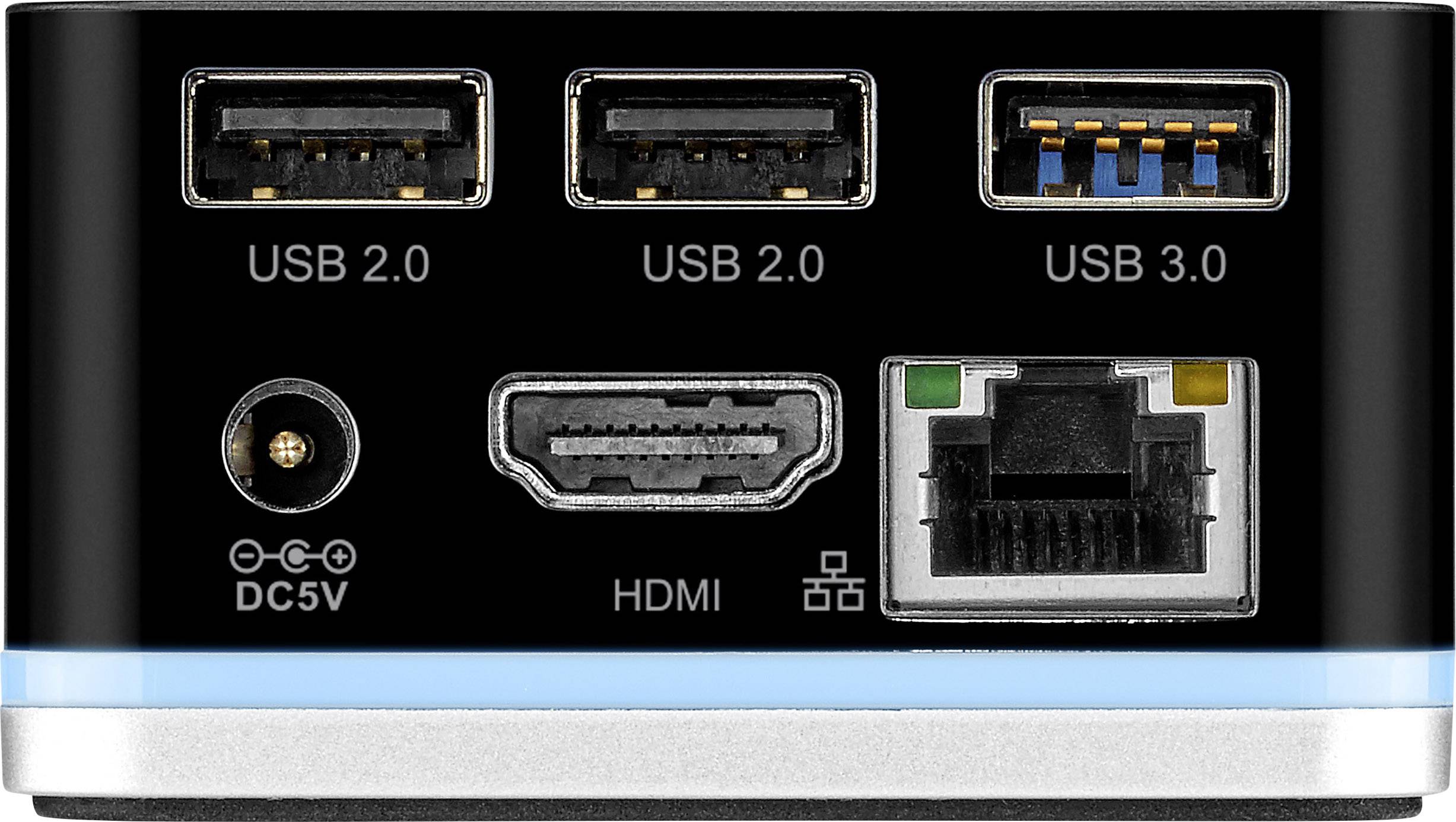 Renkforce USB-C™ -Notebook Dockingstation RF-ND-100 (2x USB 2.0, 1x USB 3.0, 1x HDMI, 1x LAN (10/100/1000MBit/s))