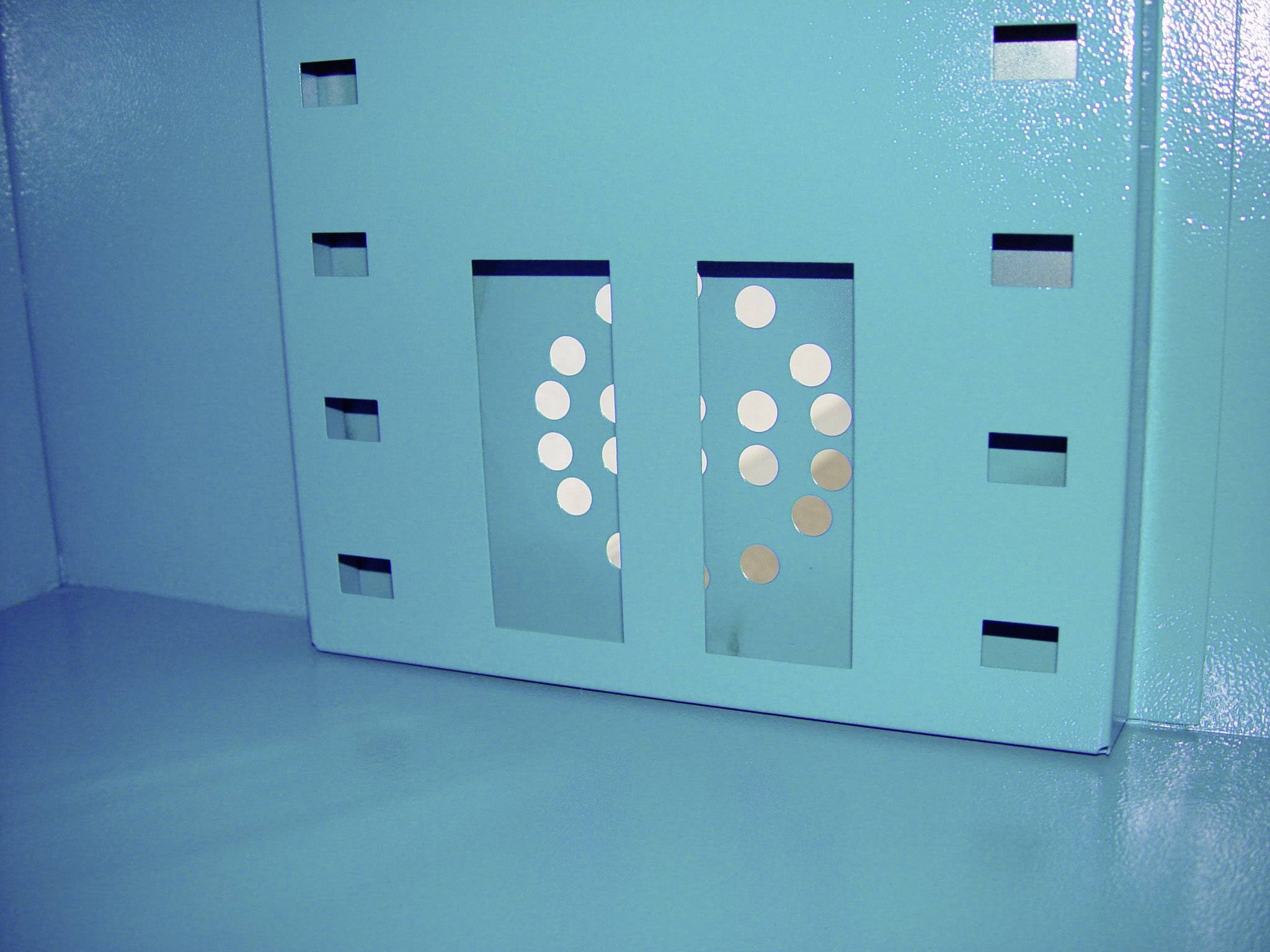 Aerotec 20142021 II Umwelt-Schrank (B x H x T) 920 x 1920 x 580mm Blau (RAL 5015), Grau (RAL 7001)